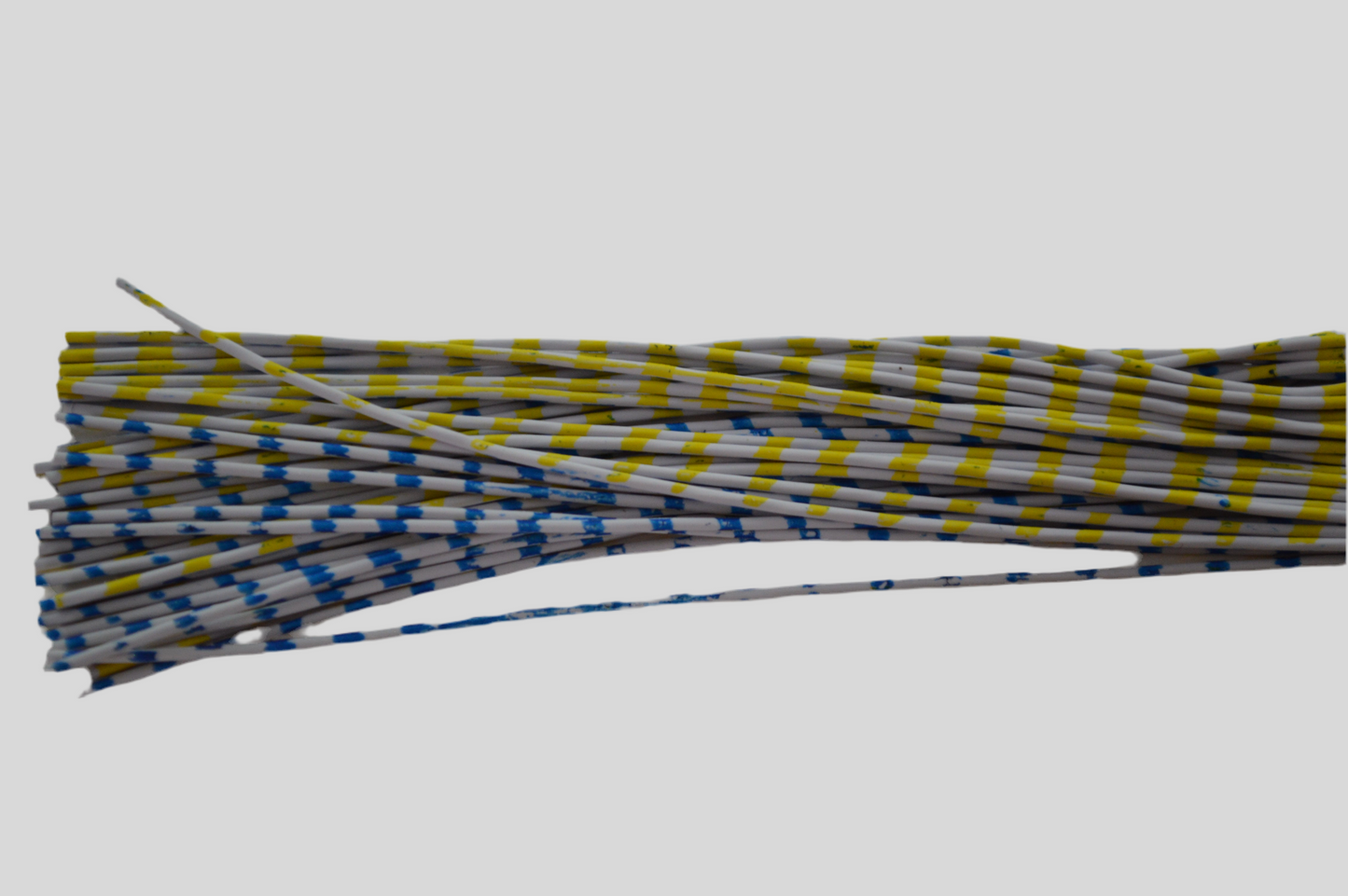 Medium Reptile Living Rubber White with Blue on 1 side and Fluorescent Chartreuse on 1 side-B-01-06 FlashPoint