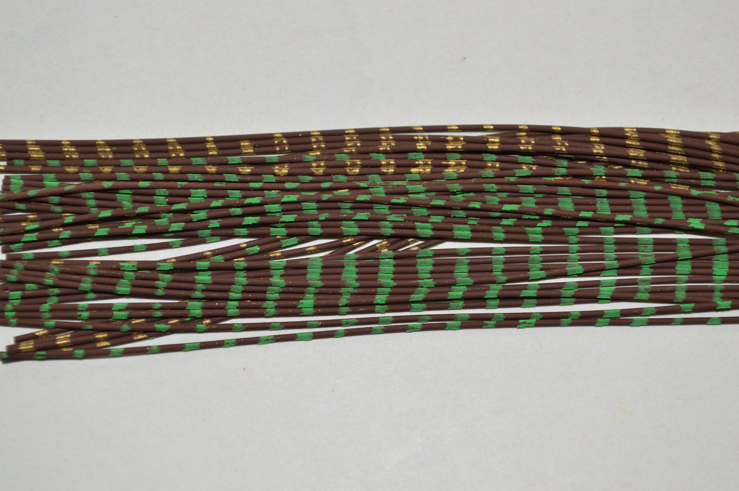 Medium Reptile Living Rubber Brown with Lime on 1 side and Gold on 1 side-D-04-07