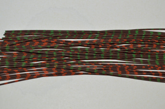 Medium Reptile Living Rubber Brown with Orange on 1 side and Lime on 1 side-D-02-04 Cajun Venom