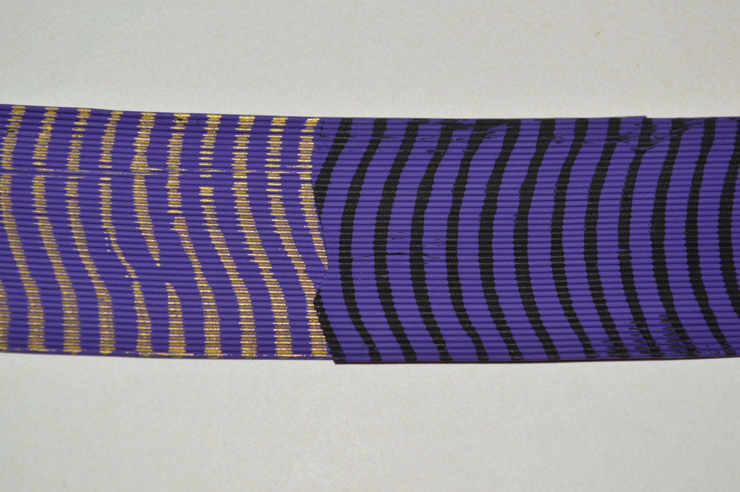 Medium Reptile Living Rubber Purple with Black Print on 1 Side and Gold Print on 1 Side-I-03-07