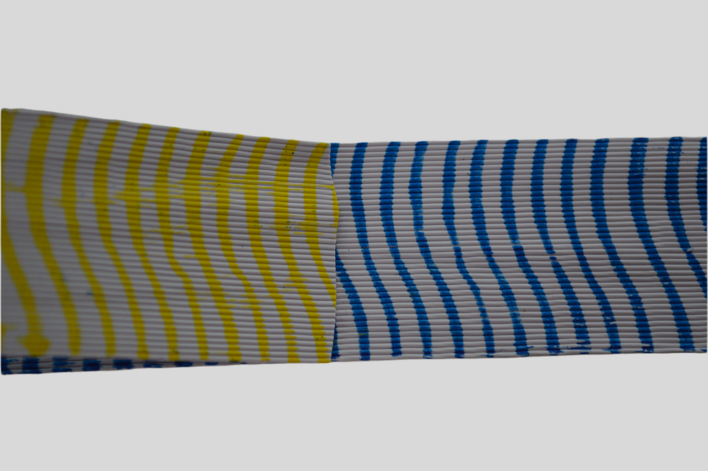 Medium Reptile Living Rubber White with Blue on 1 side and Fluorescent Chartreuse on 1 side-B-01-06 FlashPoint