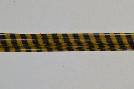 Fine Cut Stripe Olive Pumpkin with Orange flake and Black-FS13