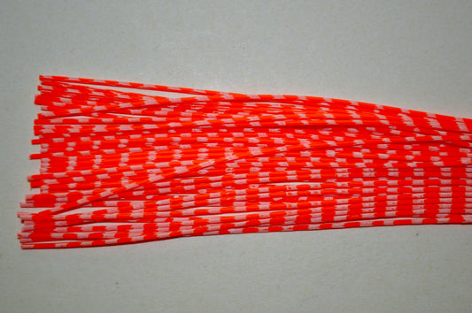 Medium Reptile Living Rubber Flo Orange with White Print-F-10 Fireglow