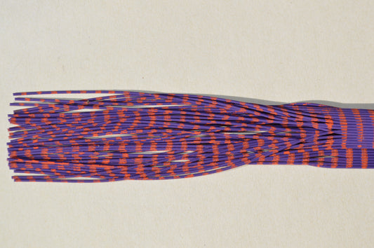 Medium Reptile Living Rubber Purple with Orange Print-I-02 Purple Radish Craw