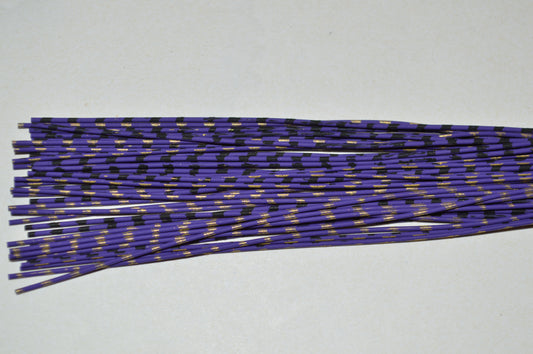 Medium Reptile Living Rubber Purple with Black Print on 1 Side and Gold Print on 1 Side-I-03-07
