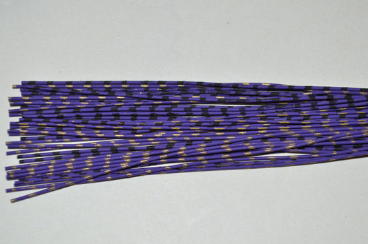 Medium Reptile Living Rubber Purple with Black Print on 1 Side and Gold Print on 1 Side-I-03-07 Split Decision