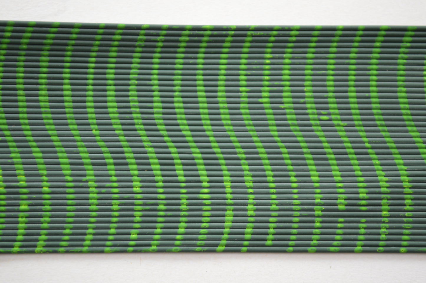 Heavy Reptile Rubber Green Pumpkin with Chartreuse Print-L-06