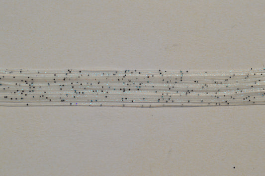 Fine Cut GLOW Clear Blue Crystal Black silicon skirting (Glows Blue)-FGL4 Luminous Blue Flash