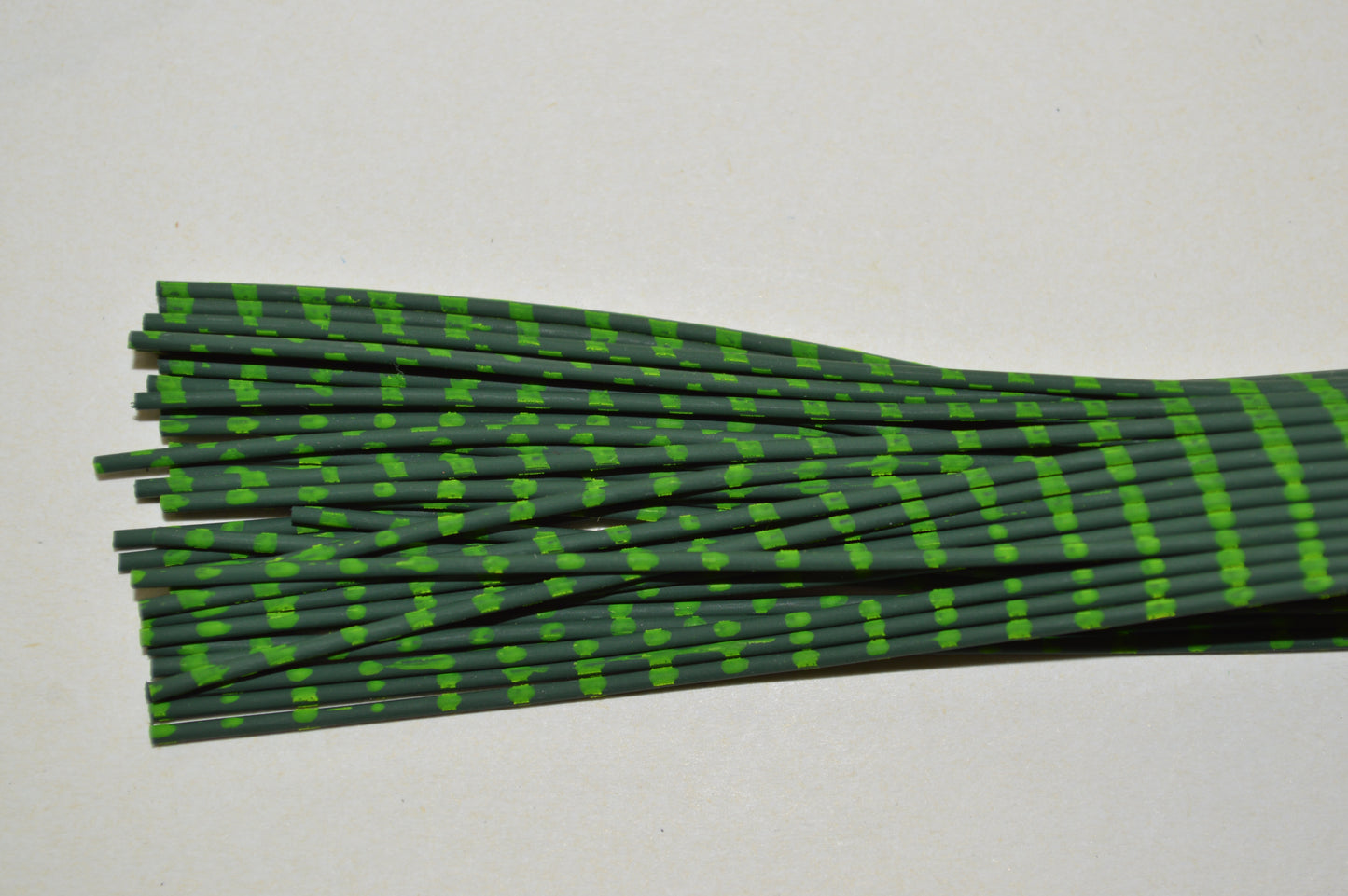 Heavy Reptile Rubber Green Pumpkin with Chartreuse Print-L-06