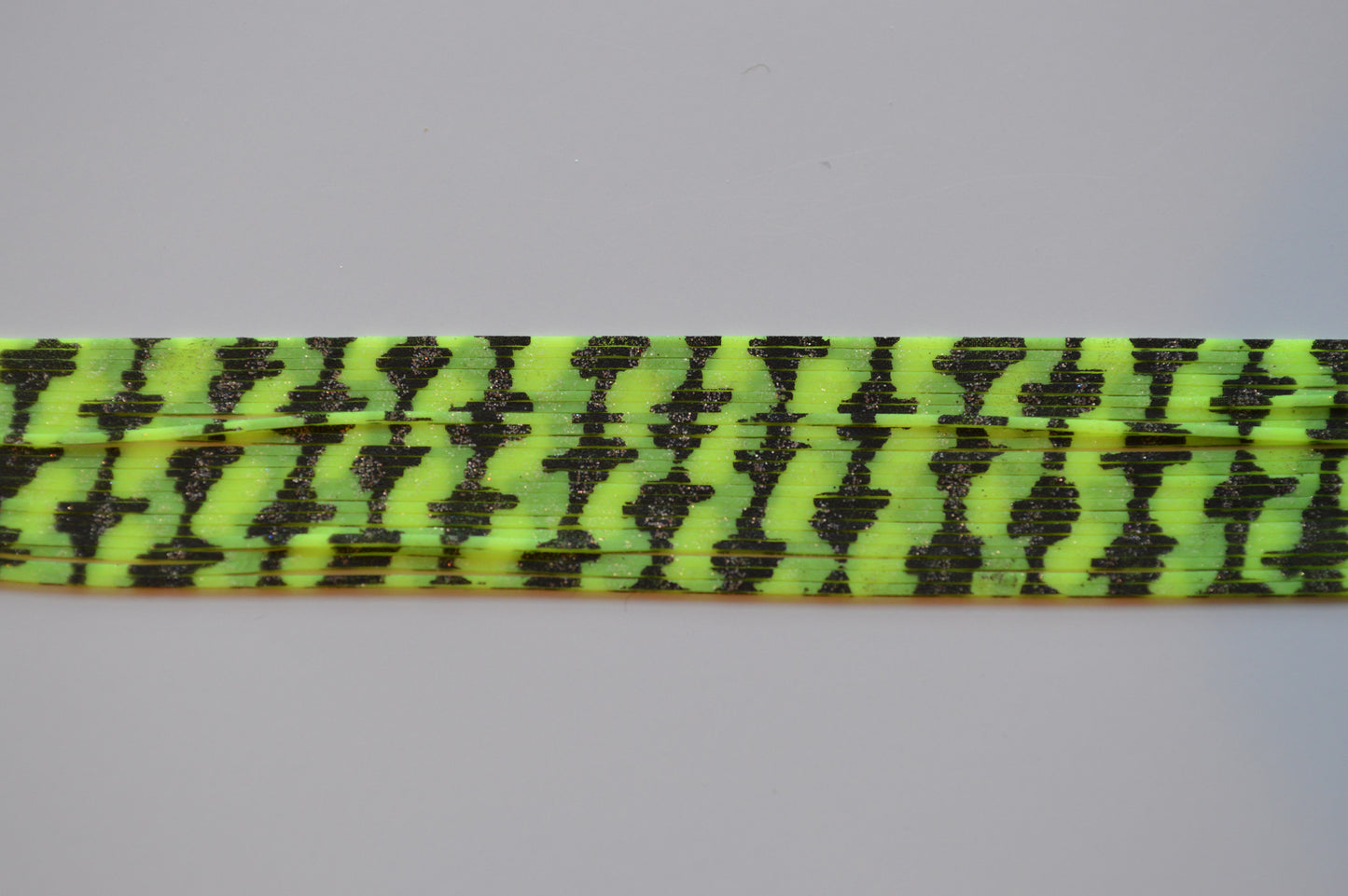 Barbed Wire Chartreuse with Black Barbed Wire and Orange Crystal silicon skirting-BW3