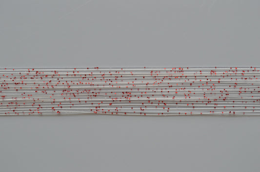 Clear with Red flake silicon skirting-MPF74