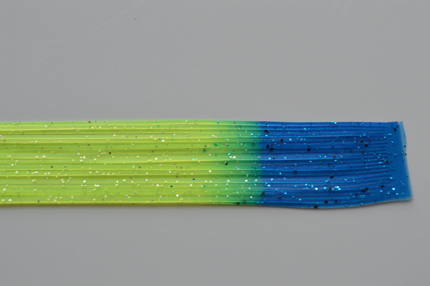 Fire Tip Chatreuse with Silver flake and Blue Tip silicon skirting-FT16