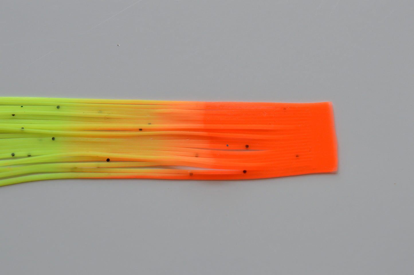Fire Tip Chartreuse with Black flake and Orange Tip silicon skirting-FT17