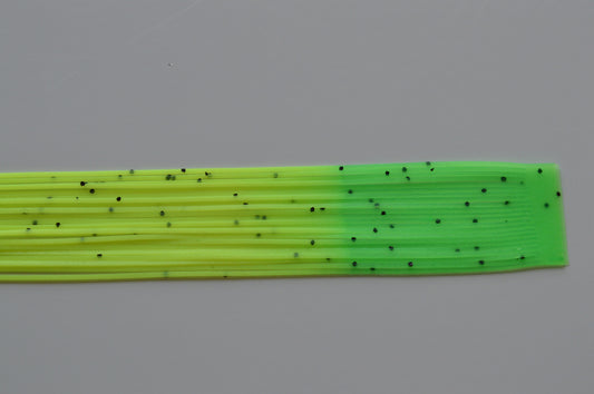 Chartreuse with Black flake and Lime Tip silicon skirting-FT18