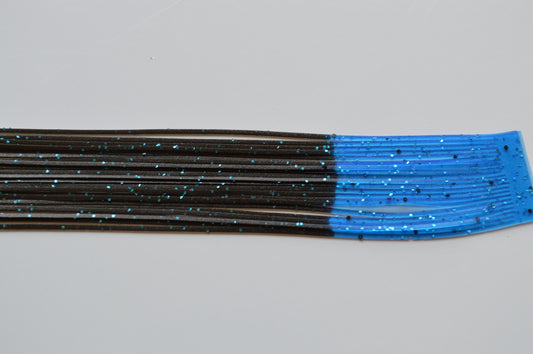 Fire Tip Black with Blue flake and Blue Tip silicon skirting-FT24