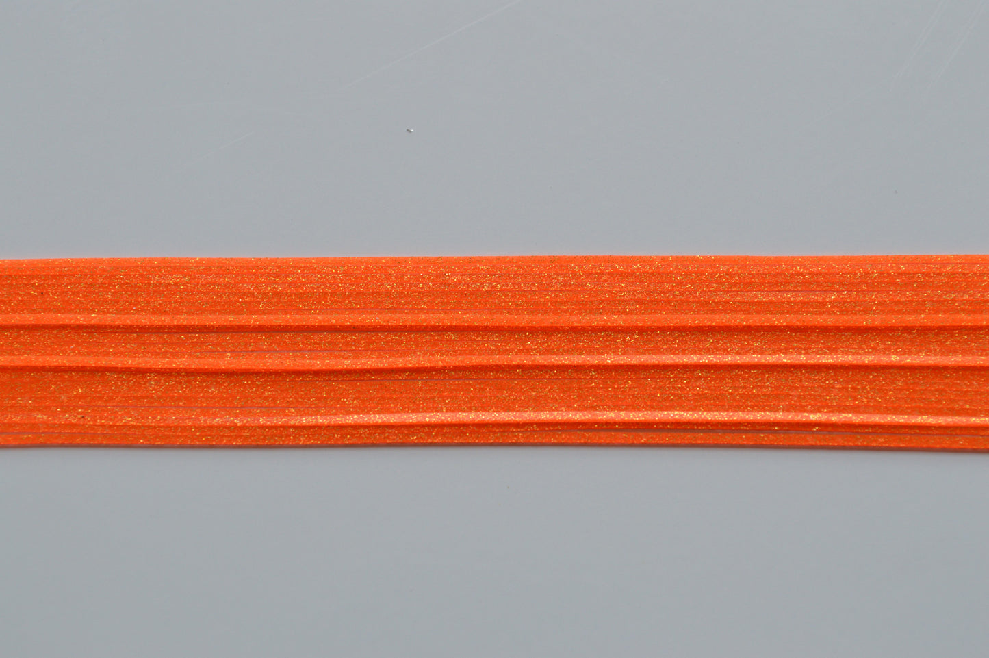 Fine Glitter Hot Blaze Orange with Gold flake silicon skirting-FG8