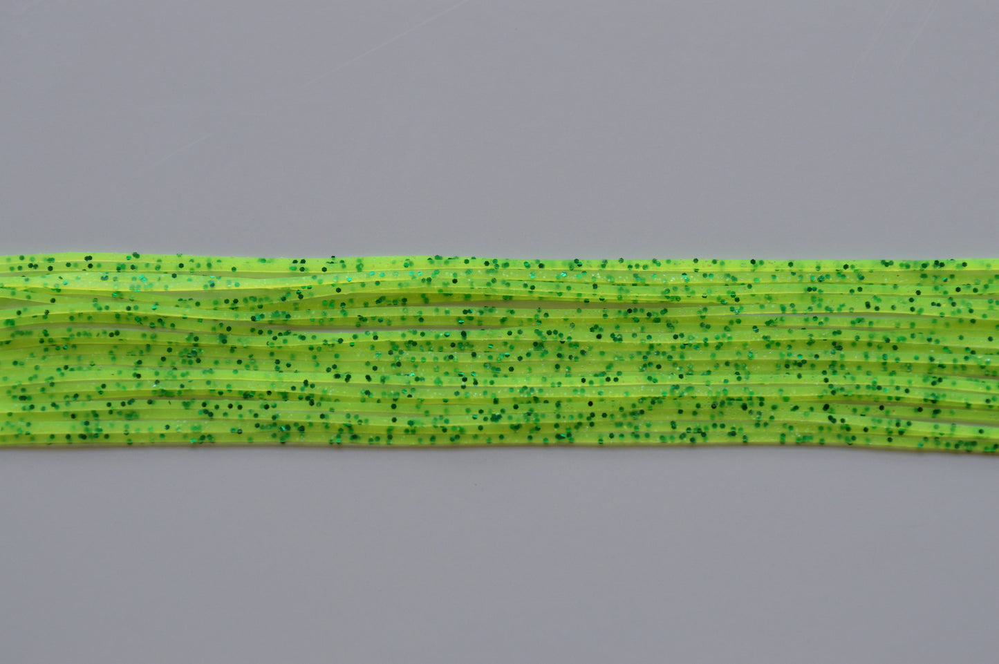 Fine Glitter Chartreuse with Emerald silicon skirting-FG15