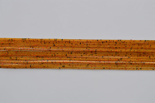 Fine Glitter Pumpkin with Red, Gold and Black flake silicon skirting-FG17