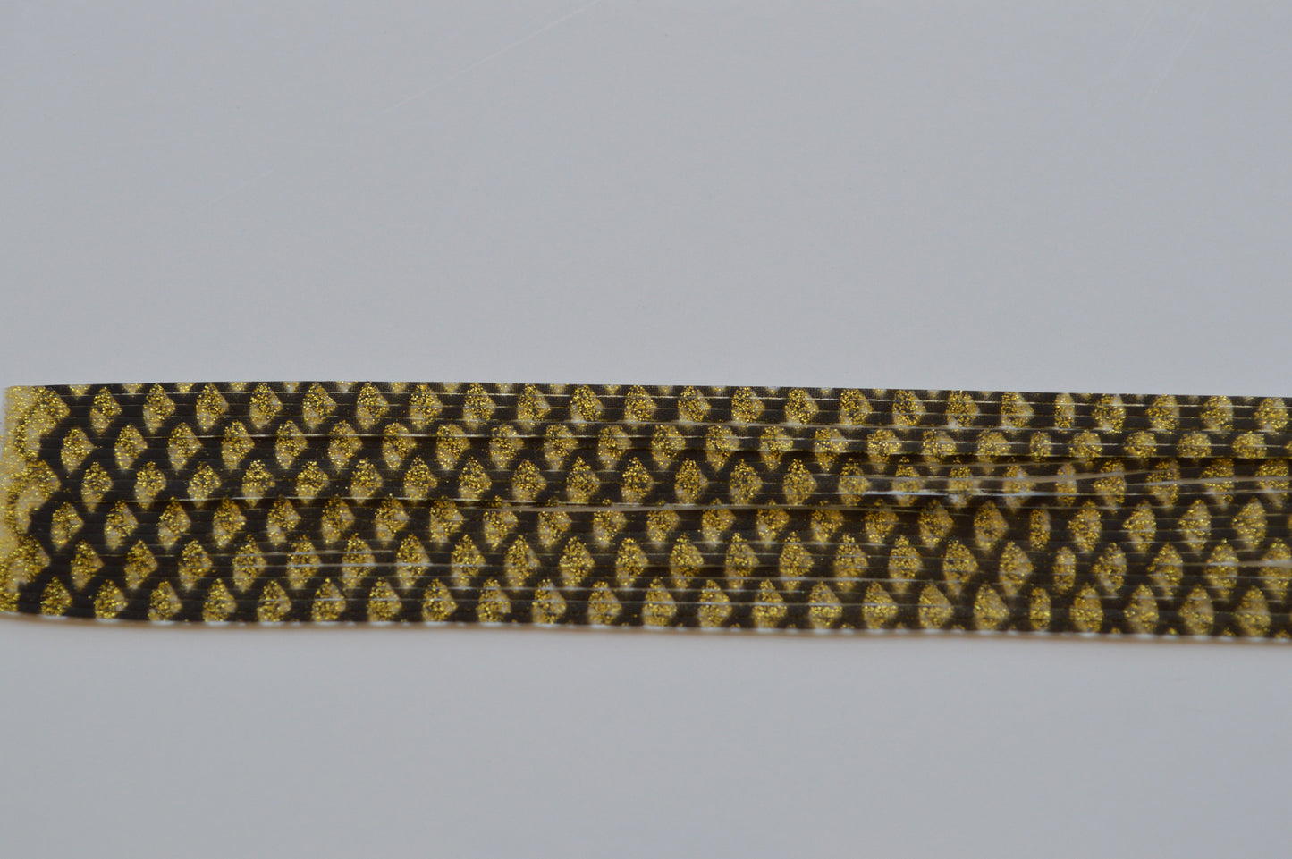 Fish Scale Clear Dark Gold with Black silicon skirting-FS7