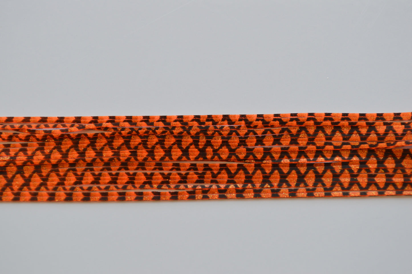 Fish Scale Orange with Black silicon skirting-FS9