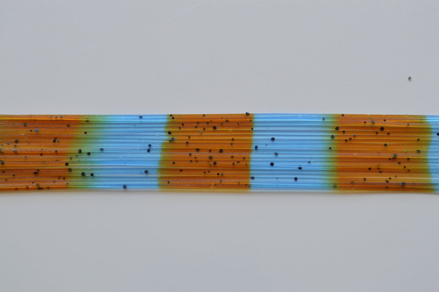 Pumpkin with Black flake, Light Pearl Blue stripes with black flake-S2