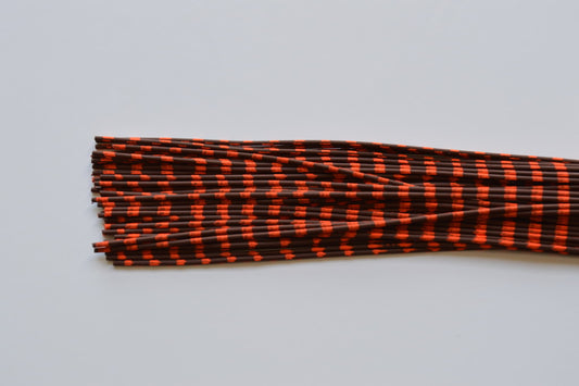 Medium Reptile Living Rubber Brown with Orange Print-D-02