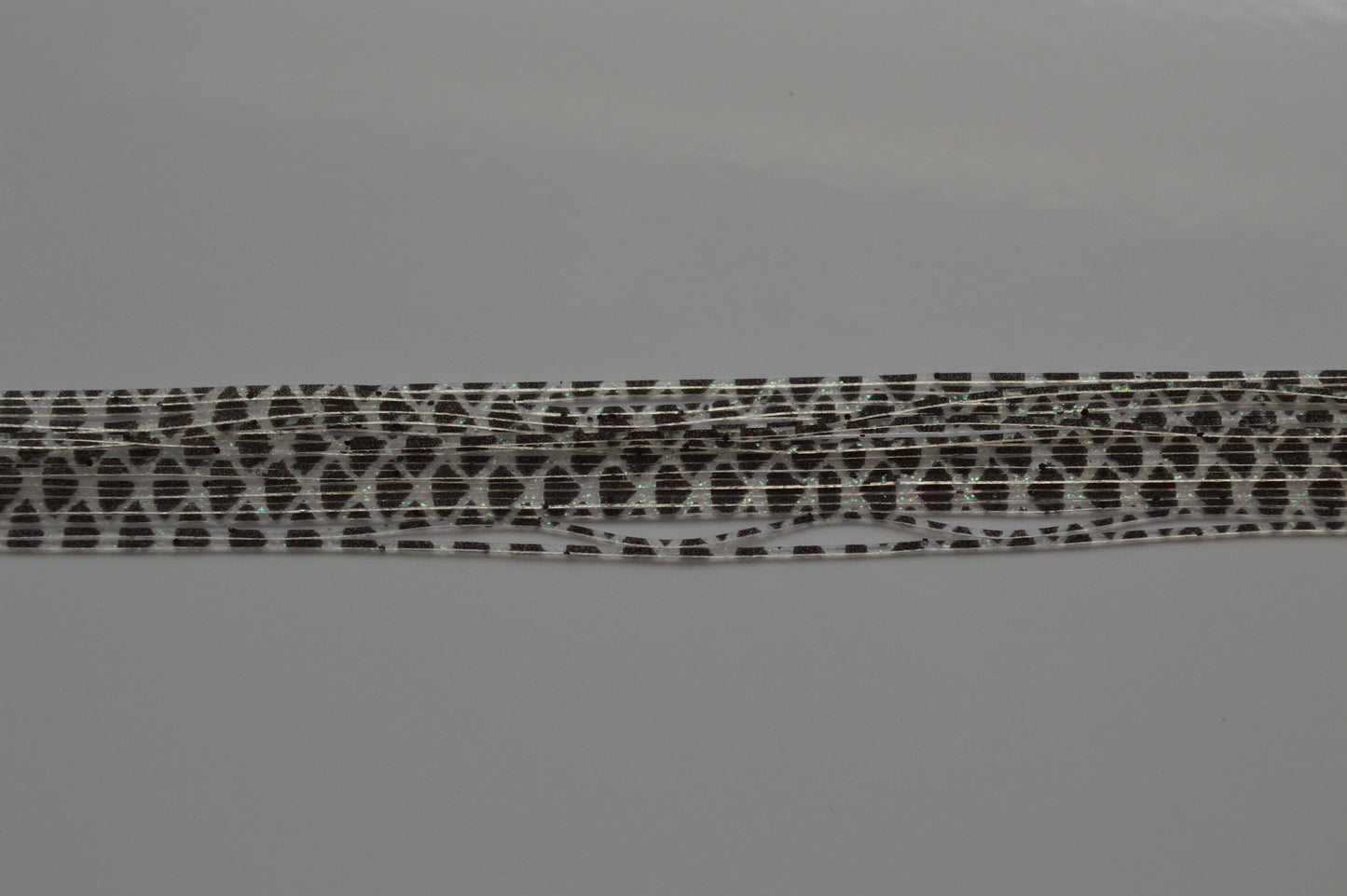 Fine Cut Fish Scale Print Clear Green Crystal Black Fine Cut silicon-FFS4