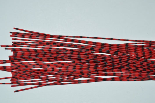 Medium Reptile Living Rubber Red with Black Print-G-03
