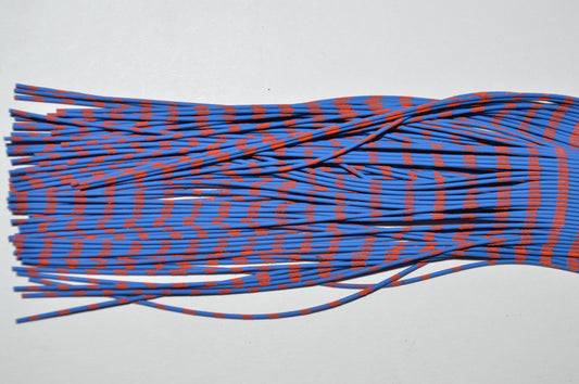 Fine Reptile Living Rubber Blue with Orange print-E-02