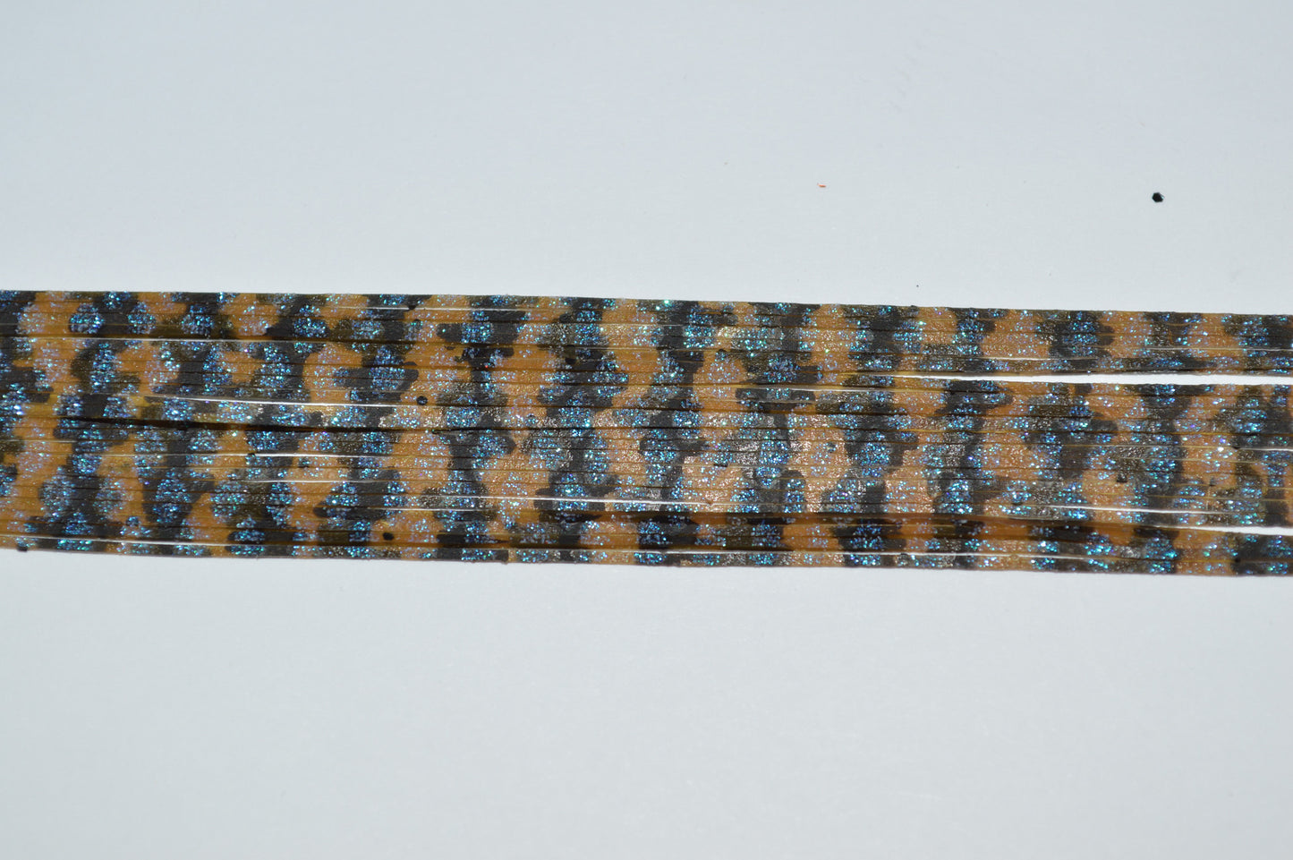 Barbed Wire Green Pumpkin Black with Blue Crystal Barbed Wire silicon skirting-BW18