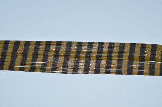 Olive Pumpkin with Orange flake and Black Stripe-S13