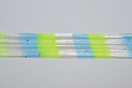 Metallic Natural-Hot Chart/Orange Stripe-Lt Pearl Blue/Green, Black Stripe-S16