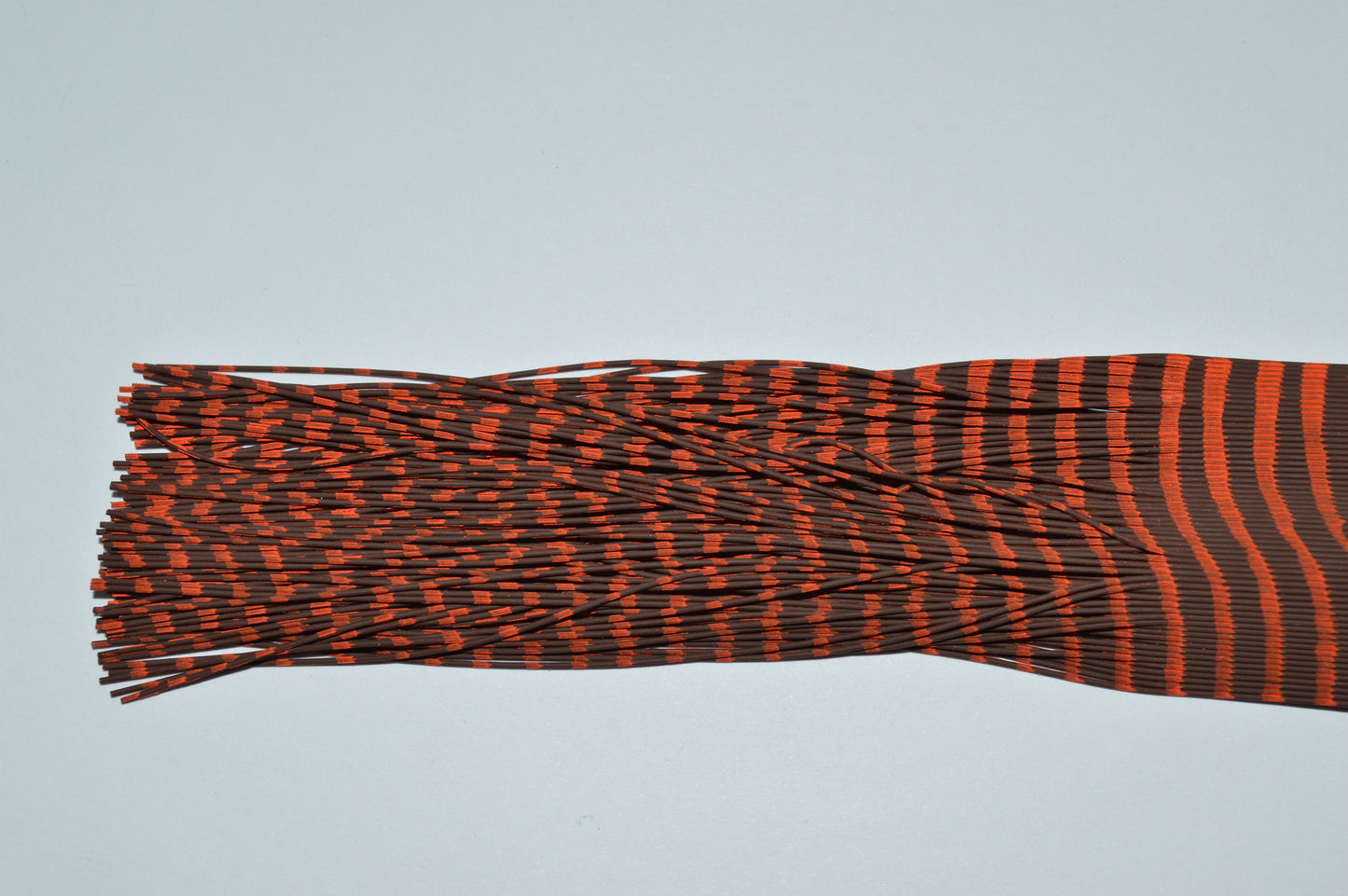 Fine Reptile Living Rubber Brown with Orange Print-D-02