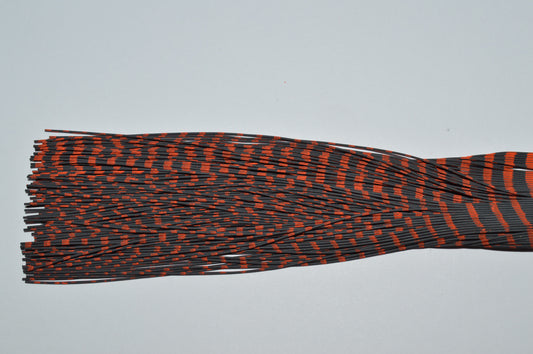 Fine Reptile Living Rubber Black with Orange Print-A-02