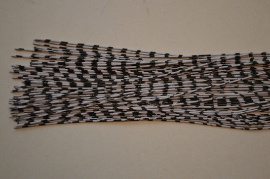 Fine Reptile Living Rubber White with Black Print-B-03