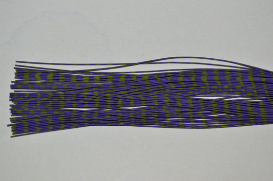 Fine Reptile Living Rubber Purple with Fluorescent Chartreuse Print-I-06