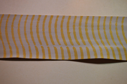 Fine Reptile Living Rubber White with Gold Print-B-07