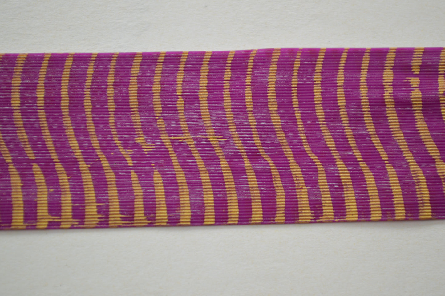 Fine Reptile Living Rubber Fuchsia with Gold Print-N-07
