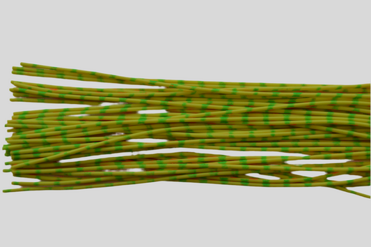 Medium Reptile Living Rubber Chartreuse with Orange on 1 side and Lime on 1 side-C-02-04 Tiger Torch