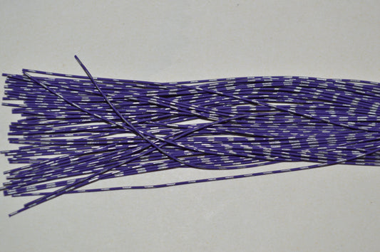 Fine Reptile Living Rubber Purple with Silver Print-I-05