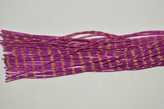 Fine Reptile Living Rubber Fuchsia with Gold Print-N-07