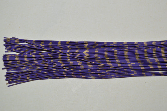 Fine Reptile Living Rubber Purple with Gold Print-I-07