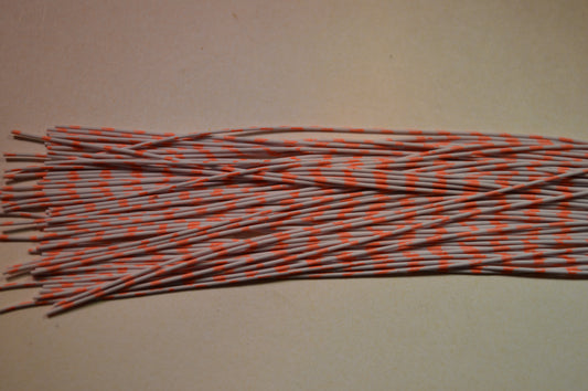 Fine Reptile Living Rubber White with Orange Print-B-02