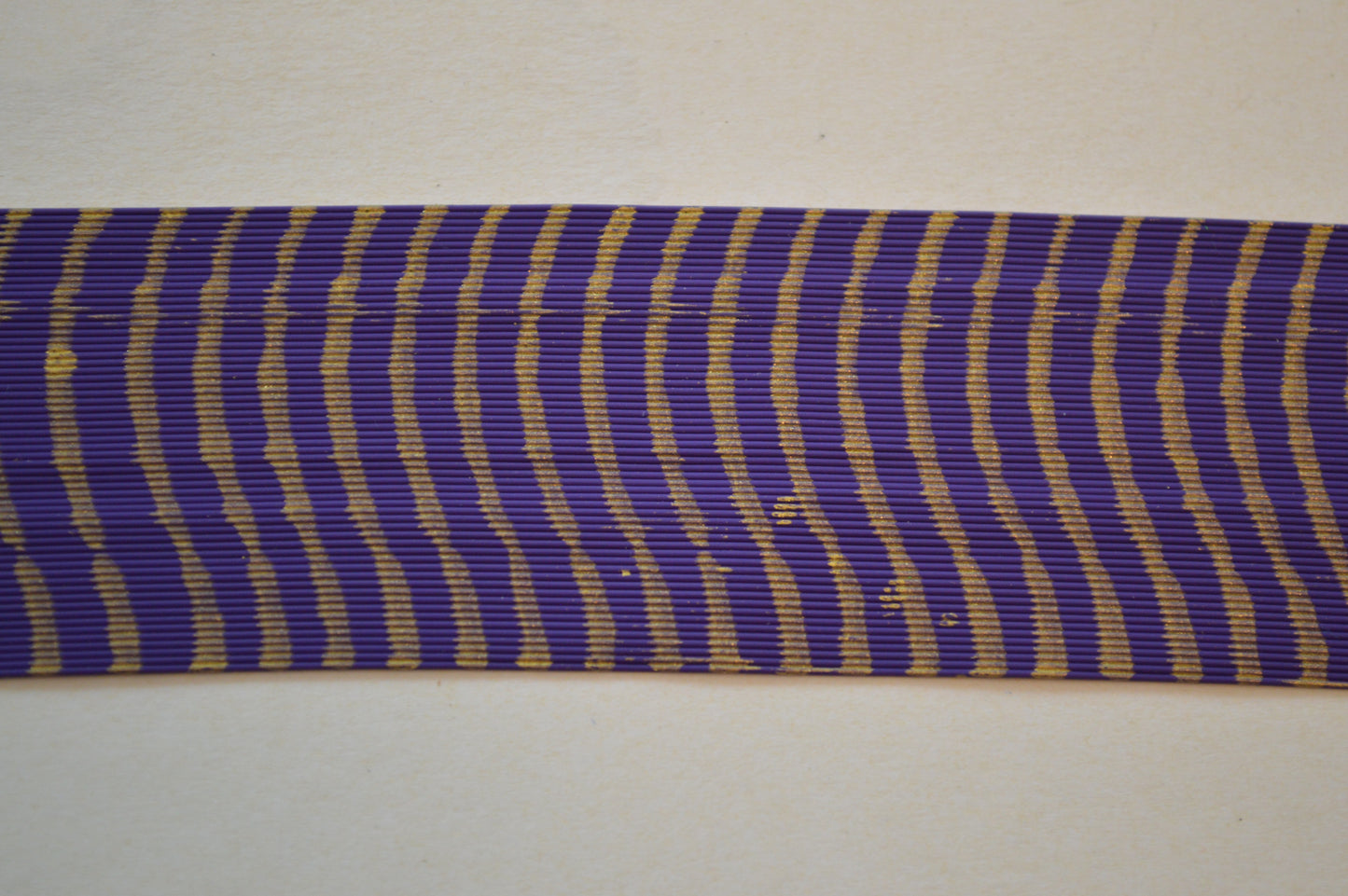 Fine Reptile Rubber Purple with Gold Print-I-07