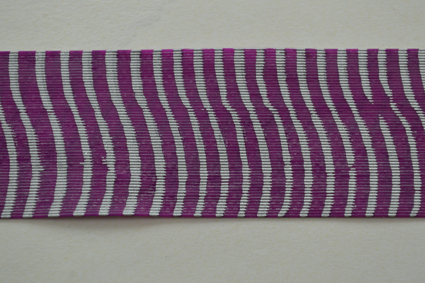 Fine Reptile Living Rubber Fuchsia with Silver Print-N-05
