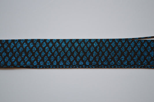 Black with Blue glitter silicon skirting-NS5