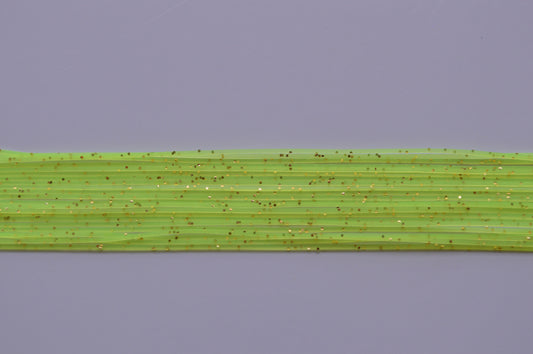 Chartreuse with Gold flake silicon skirting-MPF33