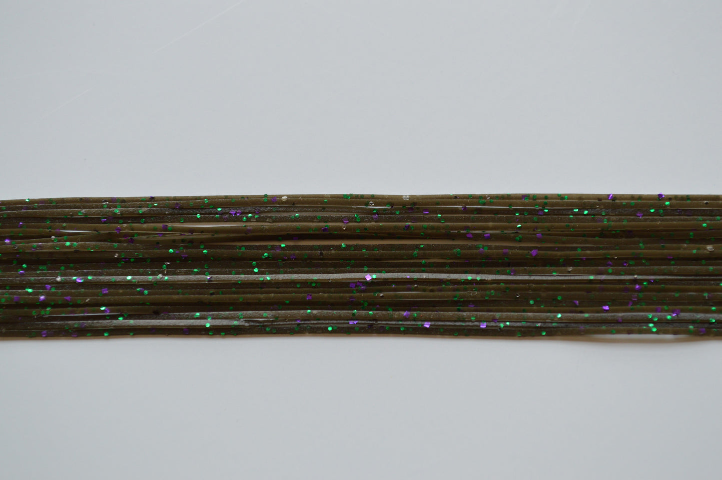 Green Pumpkin with Purple, Green and Black flake silicon skirting-MPF76