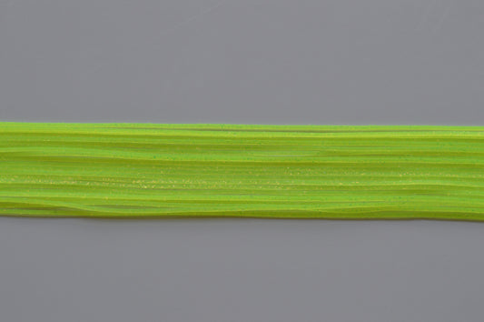 Chartreuse with Orange Crystal silicon skirting-FG16