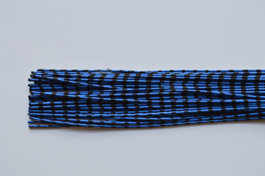 Medium Reptile Living Rubber Blue with Black Print-E-03
